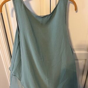 Teal summer blouse